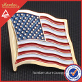Soft enamel American flag lapel pin